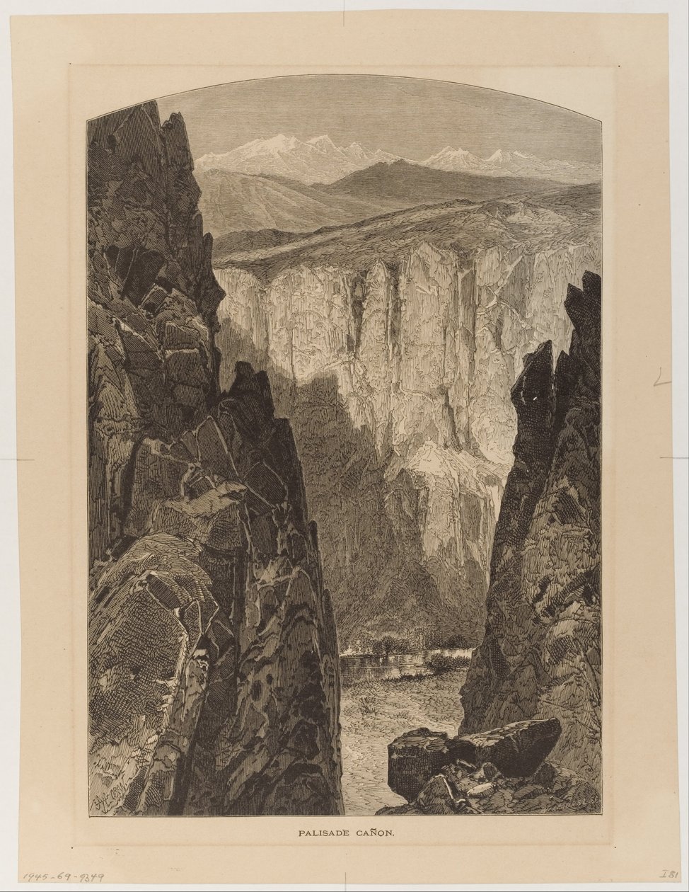 Canyon Palissade (sic) - Thomas Moran