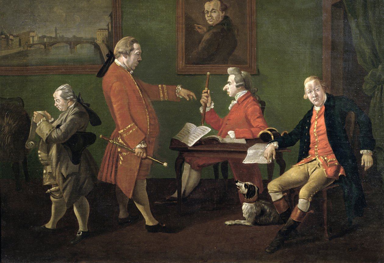 Lord William Cavendish (plus tard 5e duc de Devonshire), William FitzHerbert et M. Short (le tuteur), c.1780 - Thomas Patch