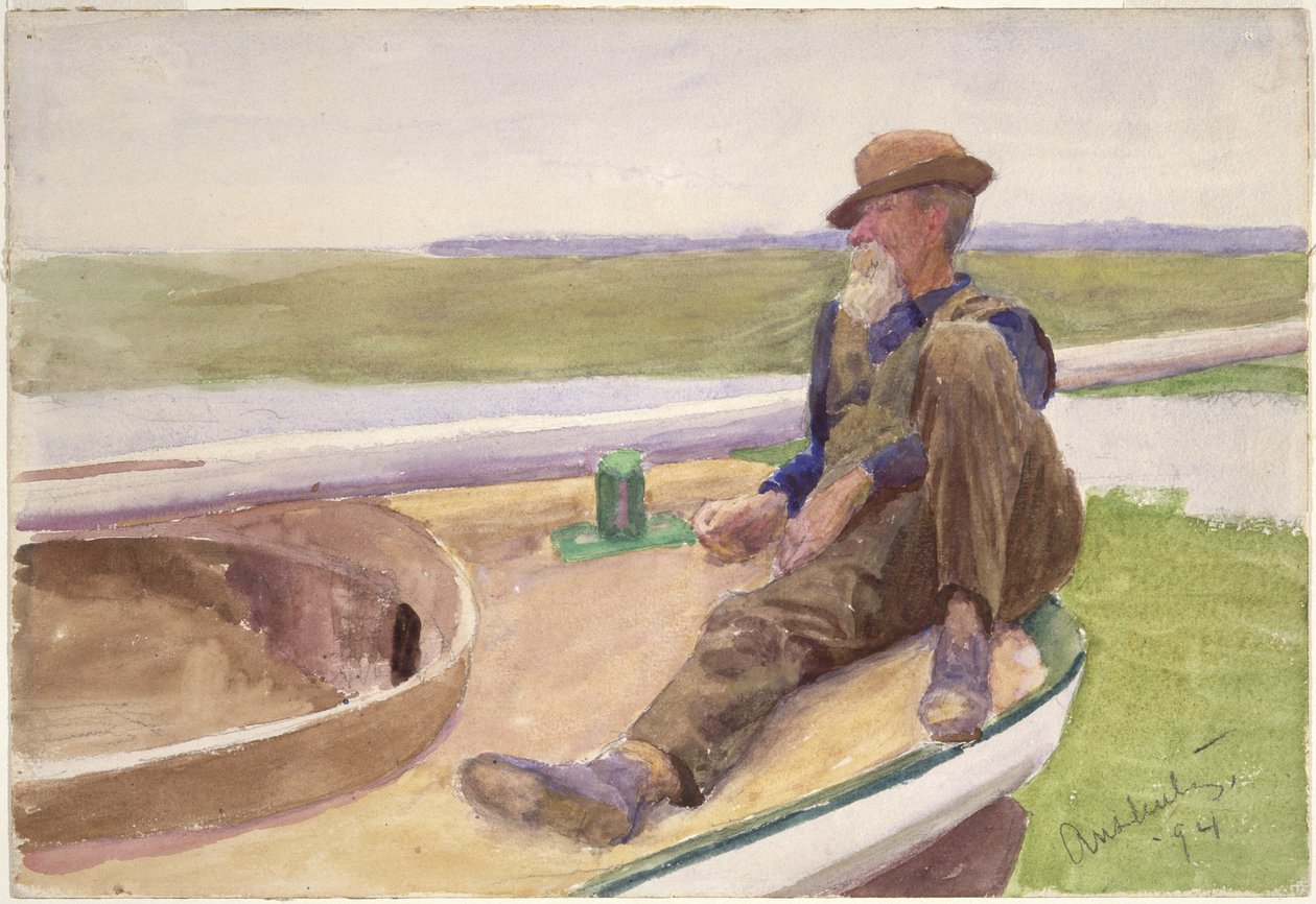 Homme en Bateau, 1894 - Thomas Pollock Anschutz