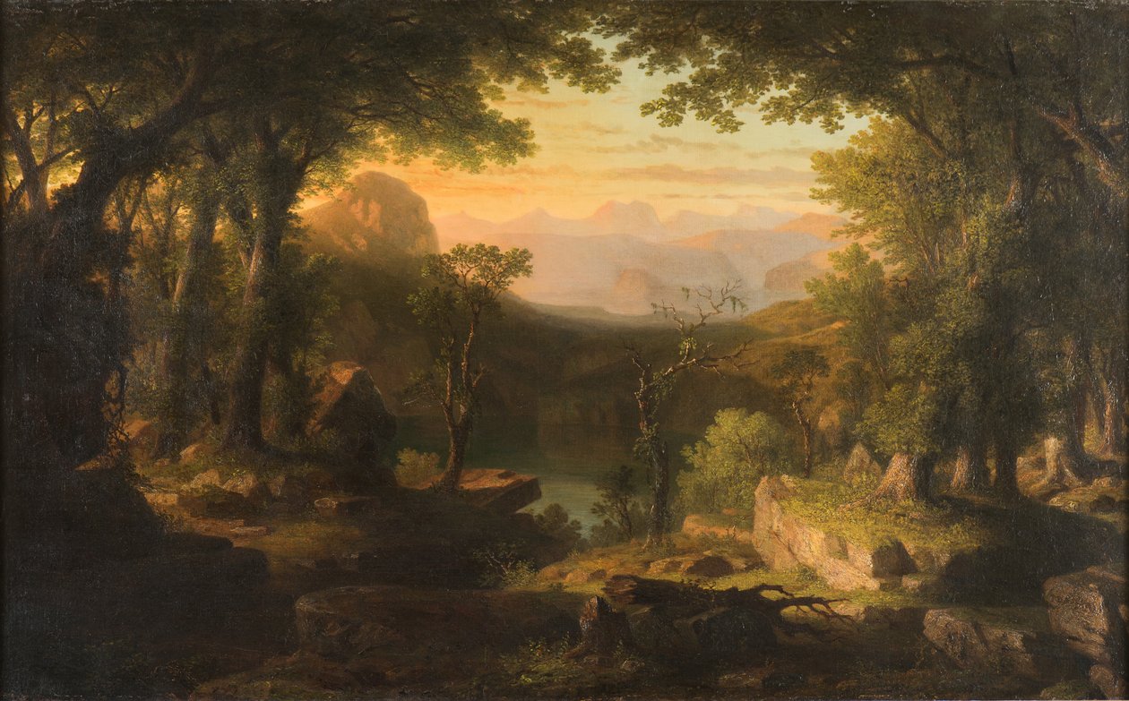 Crépuscule dans le désert - Thomas Pritchard Rossiter