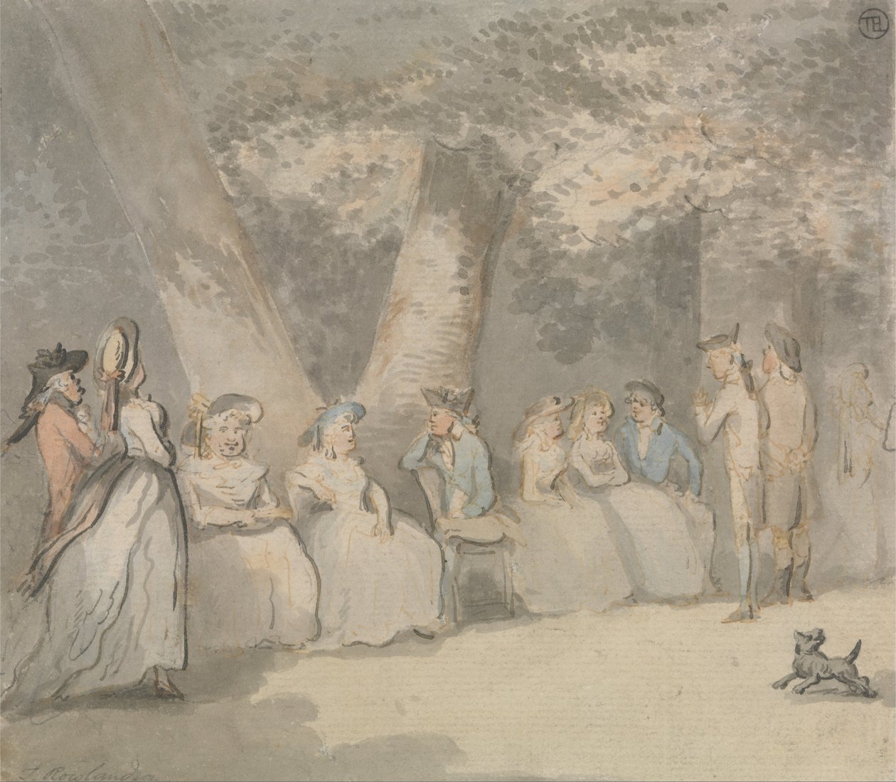 Scène de parc - Thomas Rowlandson