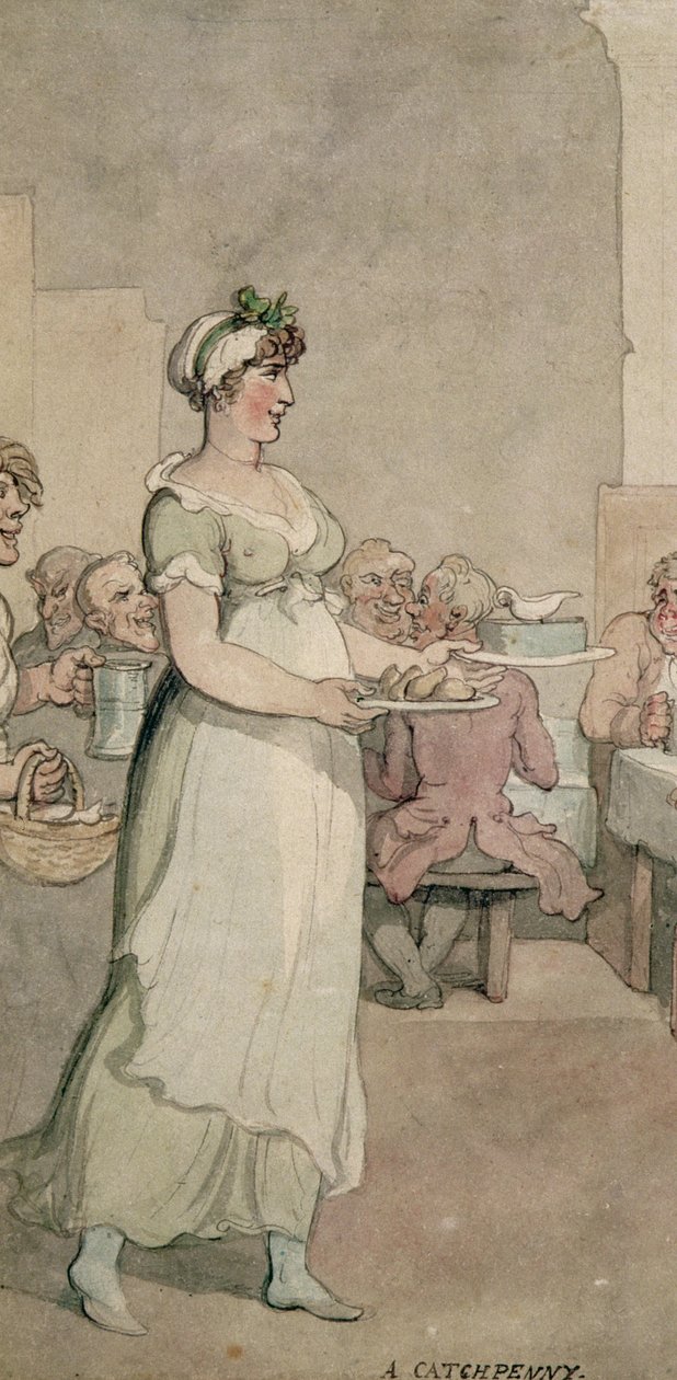 Un magasin de penny slap bang (détail) - Thomas Rowlandson