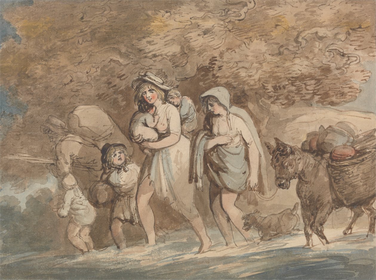 Un potier revenant du marché - Thomas Rowlandson
