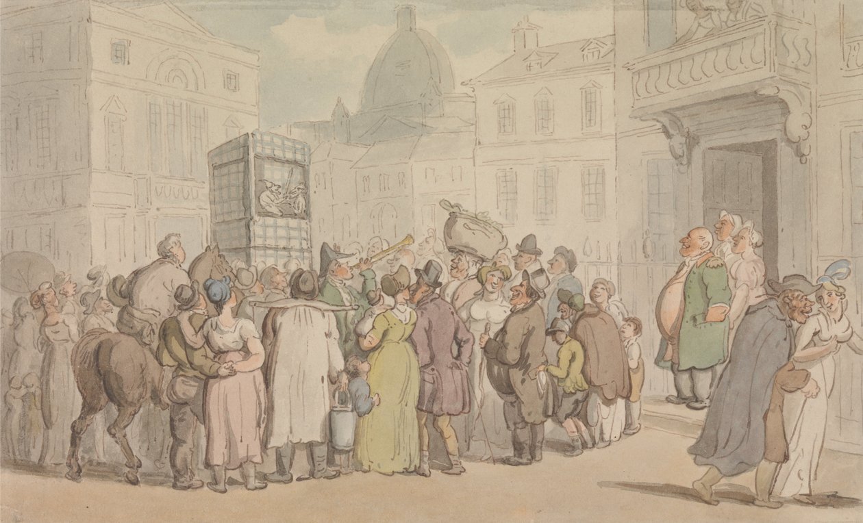 Un spectacle de Punch et Judy - Thomas Rowlandson