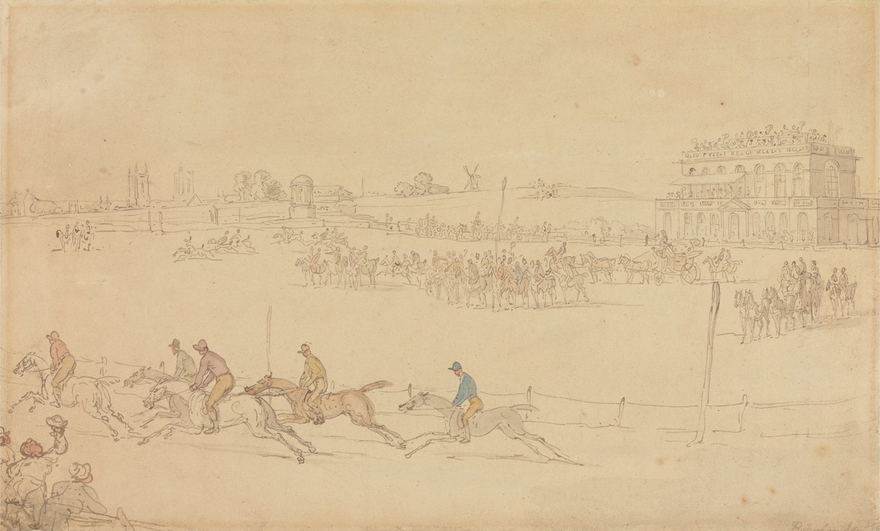 Une course sur le Knavesmire à York - Thomas Rowlandson