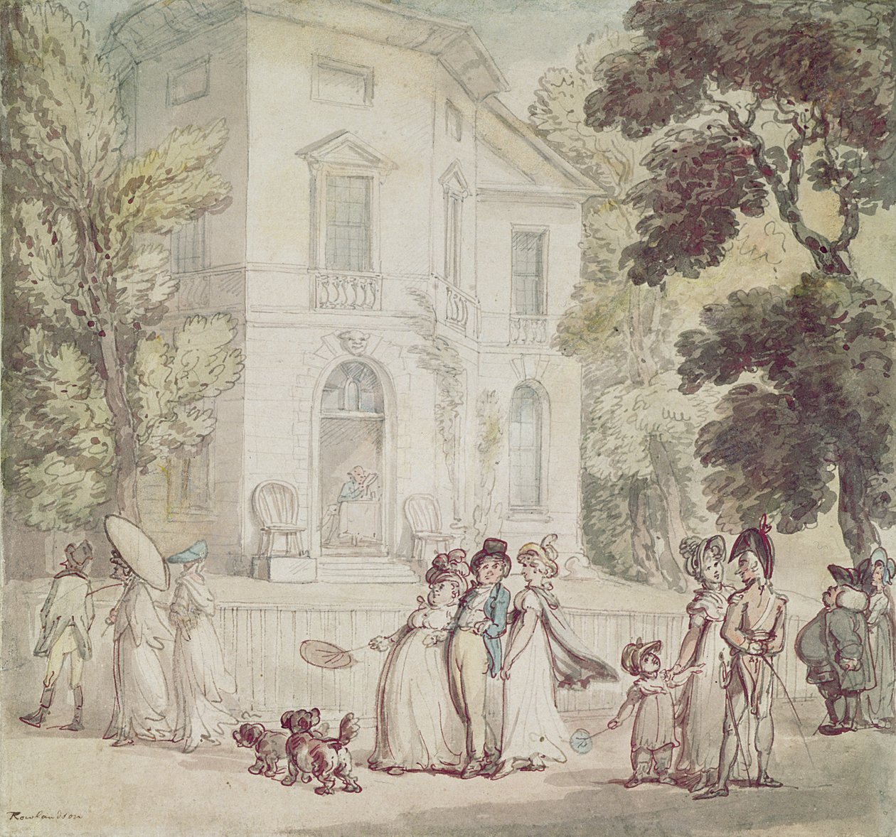Une promenade du dimanche après-midi - Thomas Rowlandson
