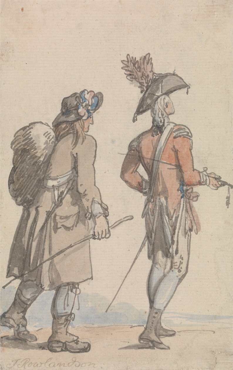 Un officier et son serviteur - Thomas Rowlandson