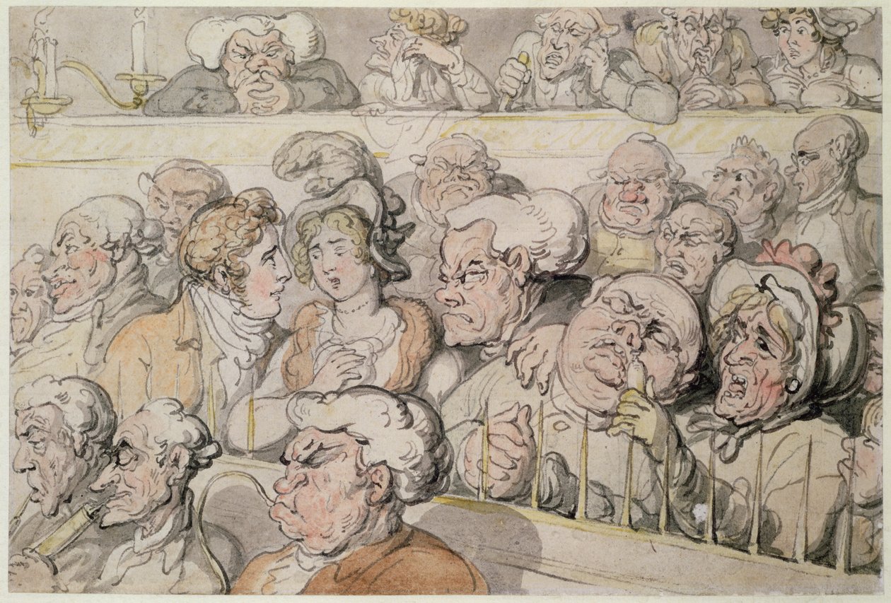 Au théâtre, dans la fosse - Thomas Rowlandson