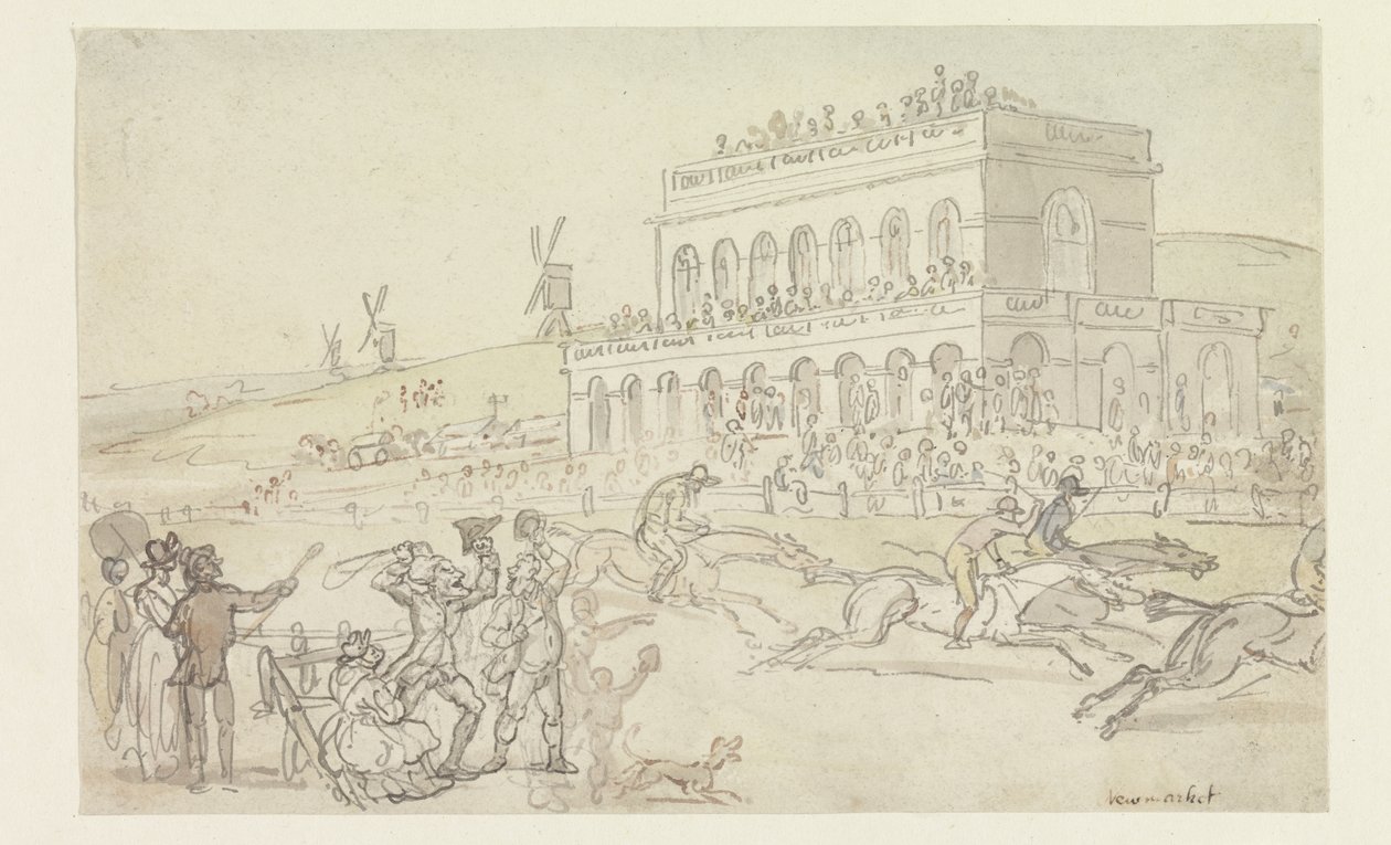 Le Docteur Syntax perd son argent sur le champ de course à York - Thomas Rowlandson