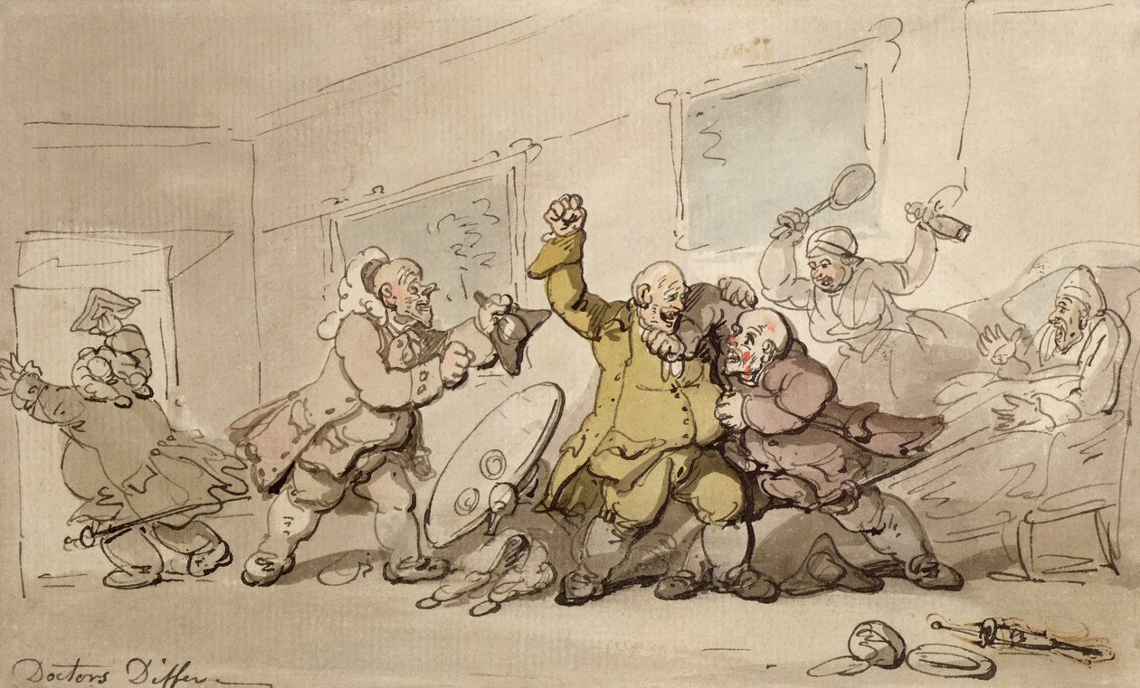Les médecins diffèrent - Thomas Rowlandson