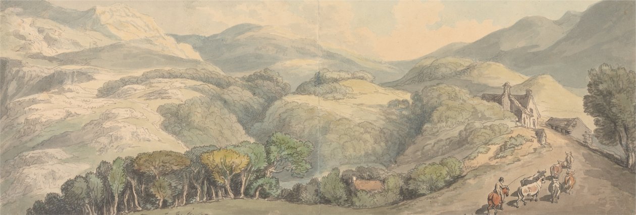 Entrée à Festiniog, Pays de Galles - Thomas Rowlandson