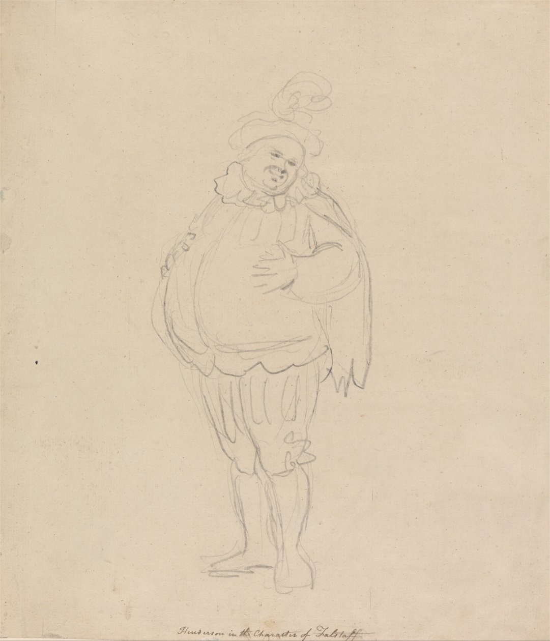 Henderson dans le rôle de Falstaff - Thomas Rowlandson