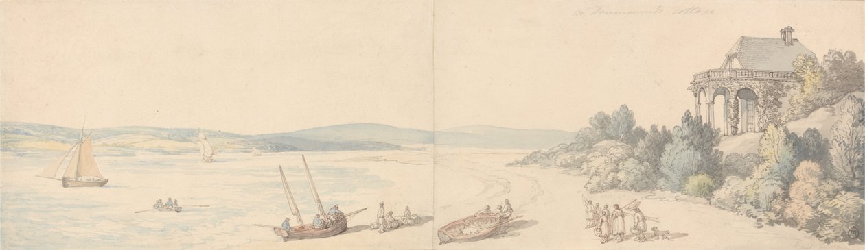 Le Cottage de M. Drummond, East Cowes, Île de Wight - Thomas Rowlandson