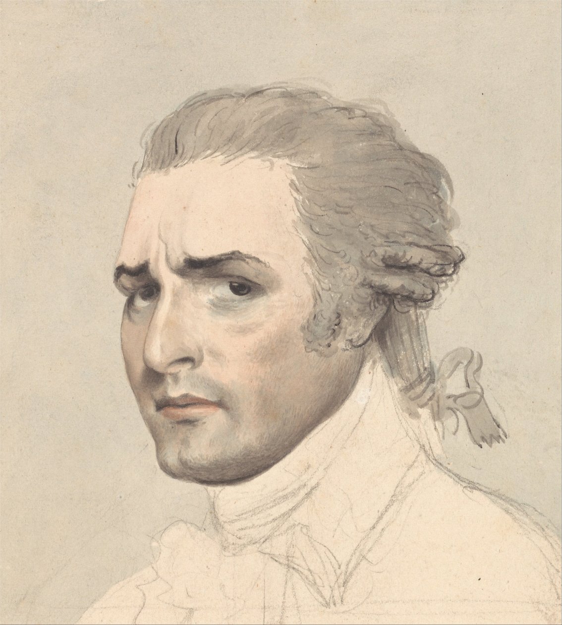 Étude de portrait de John Philip Kemble - Thomas Rowlandson