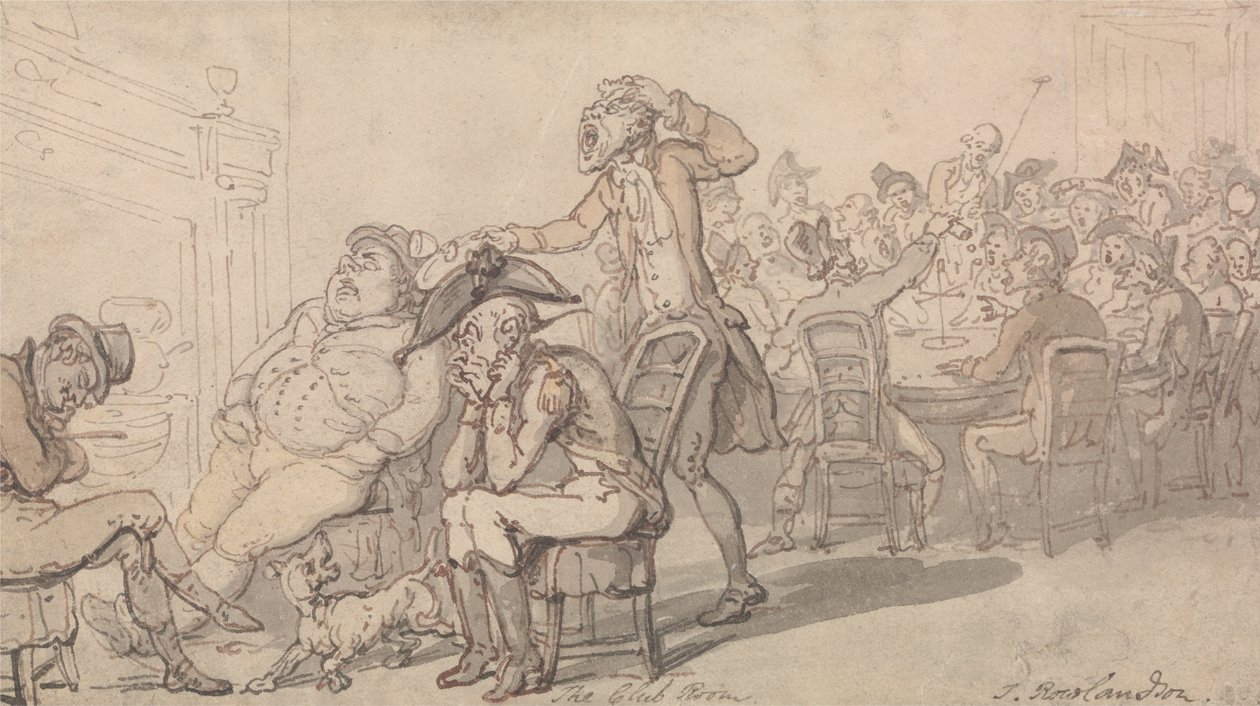 La salle du club - Thomas Rowlandson