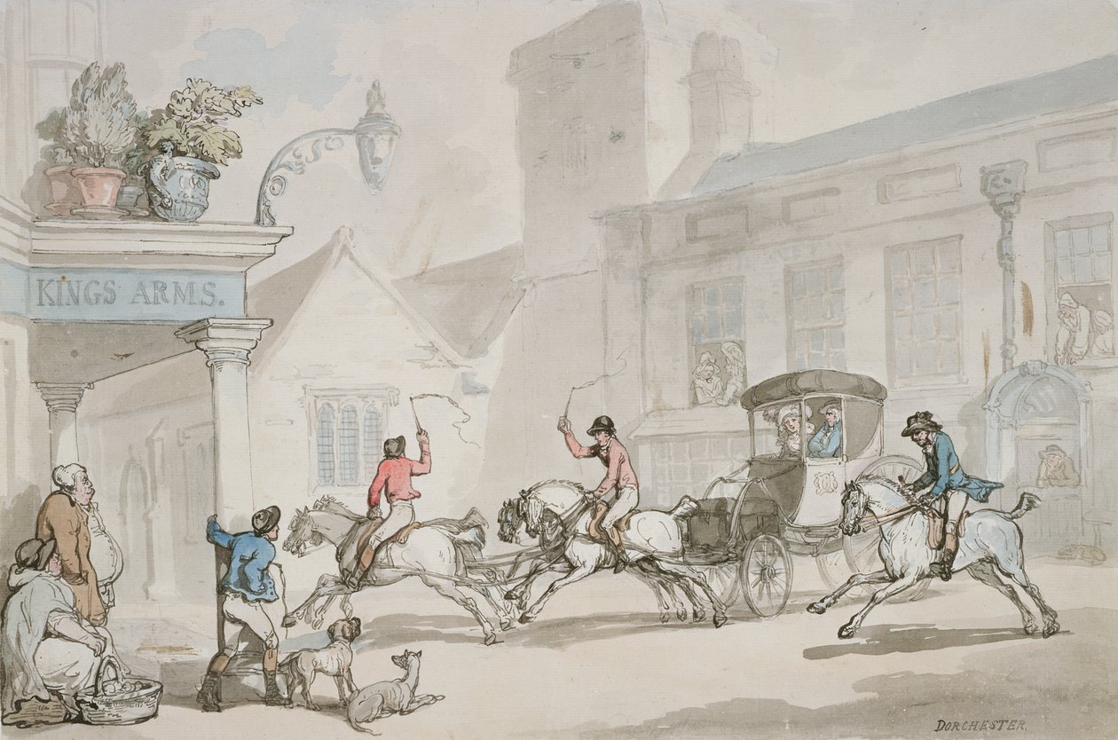 Les Armes du Roi, Dorchester - Thomas Rowlandson