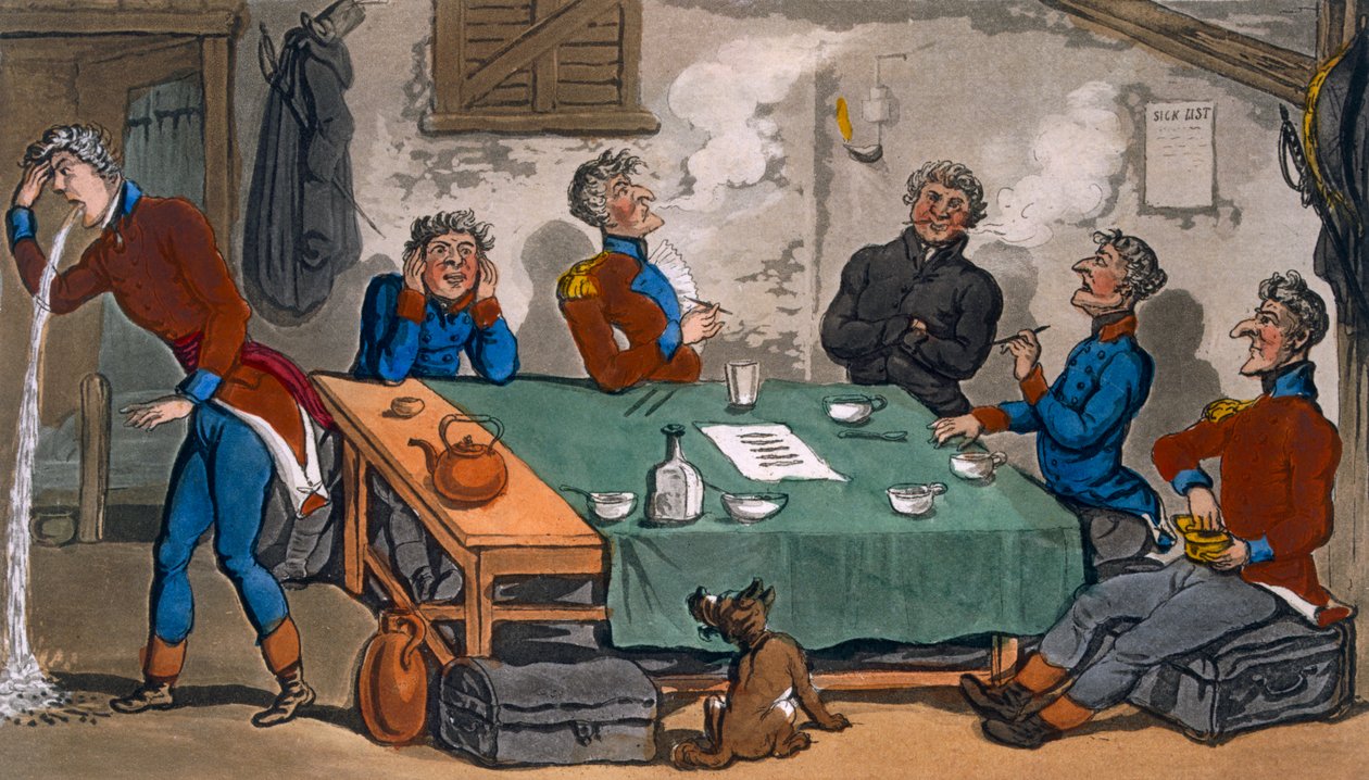 Les aventures militaires de Johnny Newcombe, avec un compte rendu de sa campagne sur la péninsule et à Pall Mall, 1816 - Thomas Rowlandson