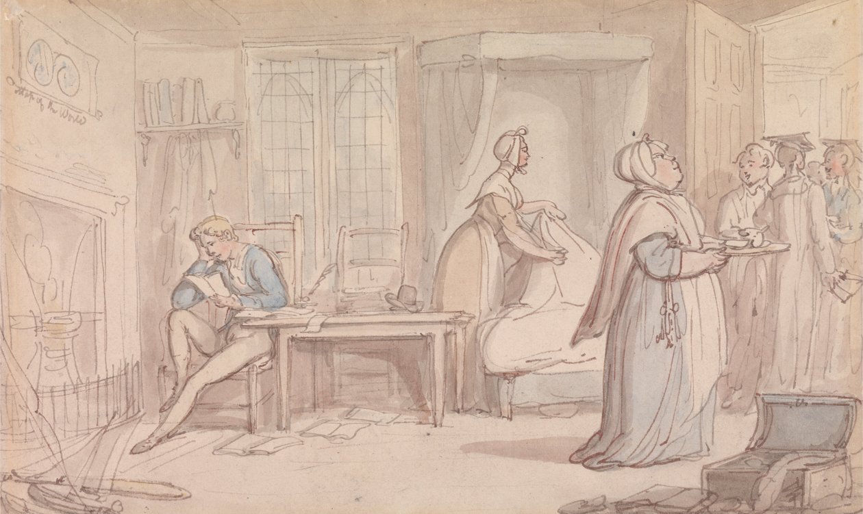 La chambre des étudiants - Thomas Rowlandson