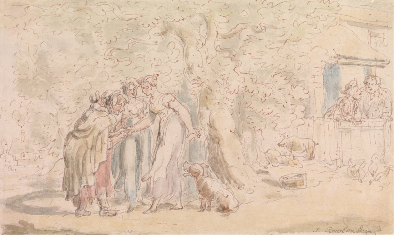 Le Vicaire de Wakefield : La bonne aventure - Thomas Rowlandson