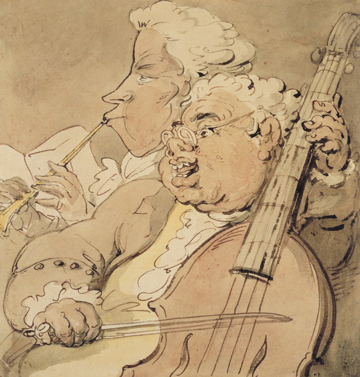 Deux Musiciens, c.1774 - Thomas Rowlandson