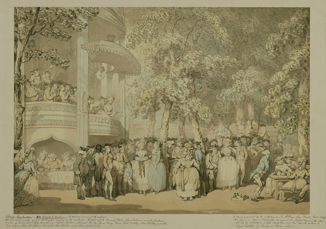 Vauxhall Gardens, c.1784 - Thomas Rowlandson