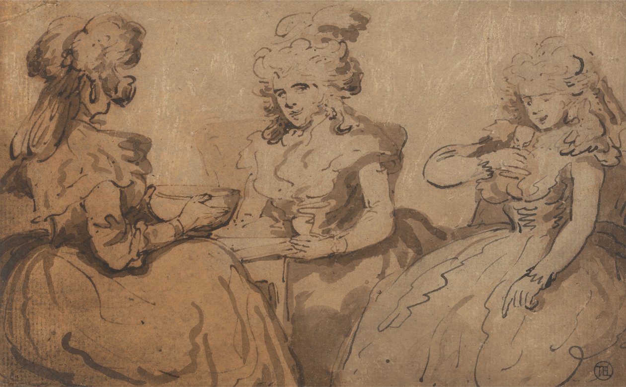 Femmes buvant du punch - Thomas Rowlandson