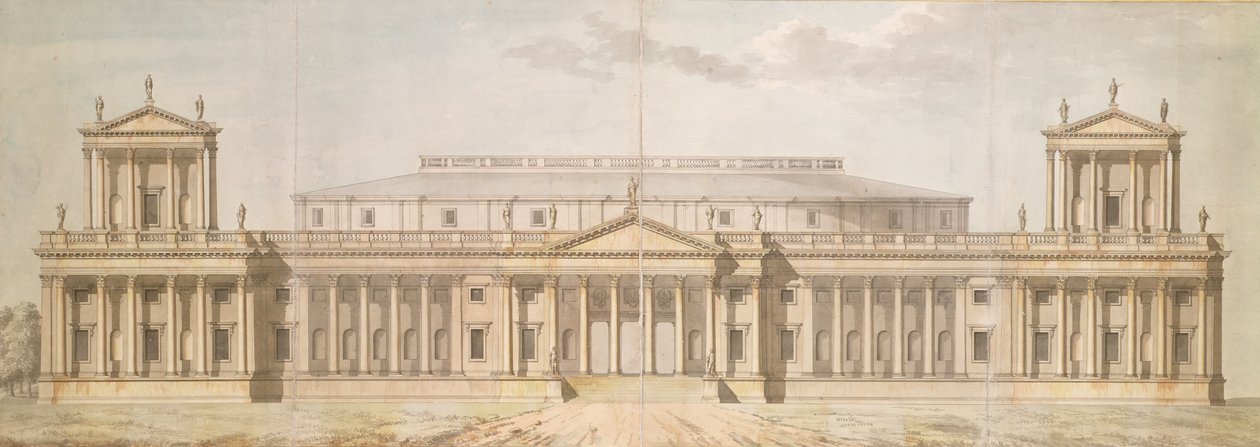 Sandby, Thomas (1721-98) : Conception pour un Mausolée National - Thomas Sandby