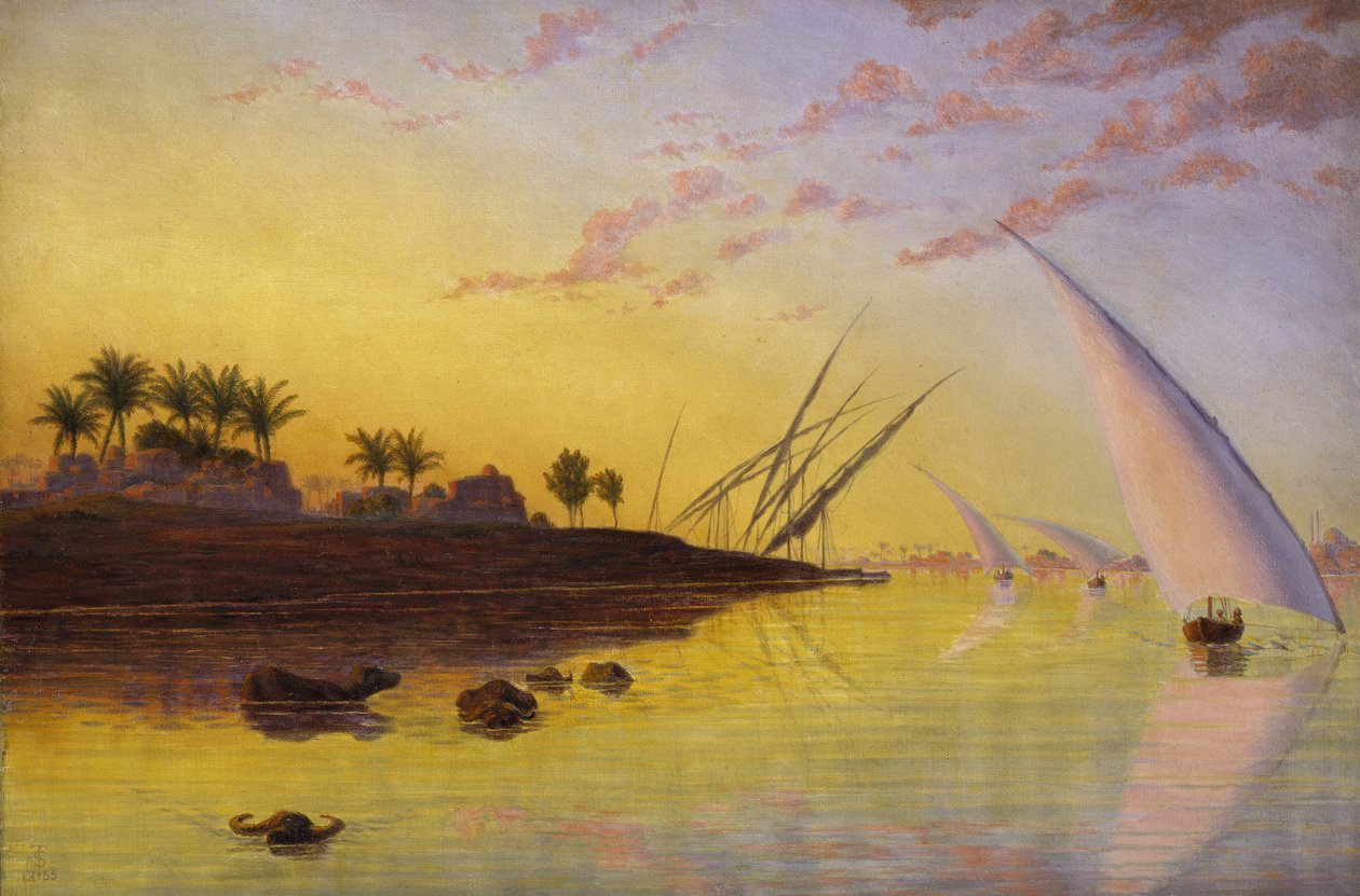 Vue sur le Nil, 1855 - Thomas Seddon