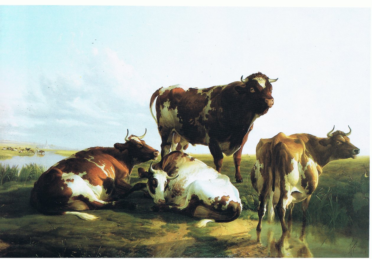 Dans une ferme laitière - Thomas Sidney Cooper