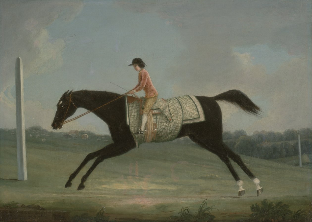 Borlase Cokayne en garçon montant Sultana, 1751 - Thomas Smith of Derby
