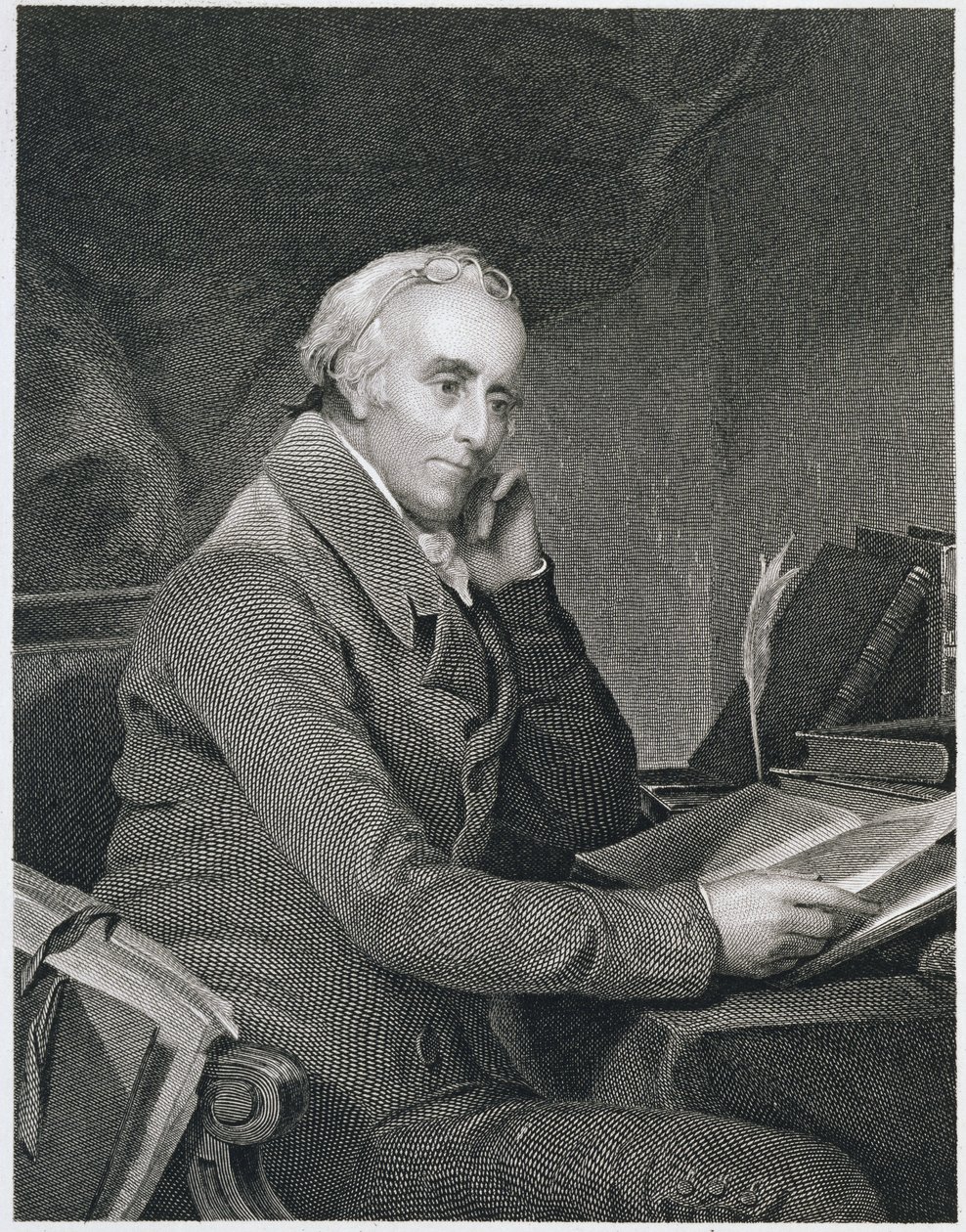 Benjamin Rush, gravé par Richard W. Dodson (1812-67) - Thomas Sully