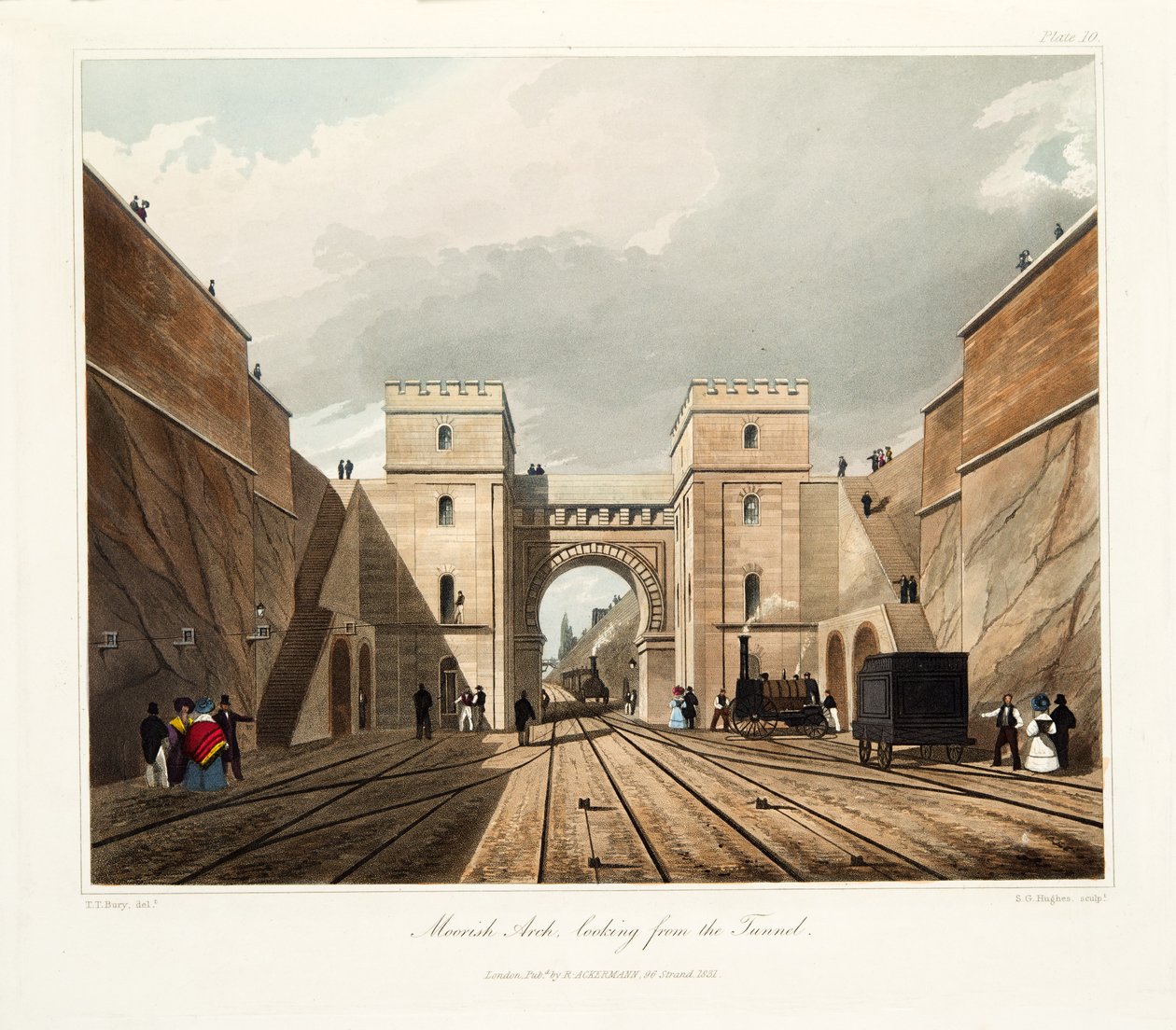 Arc mauresque, vue depuis le tunnel - Thomas Talbot Bury