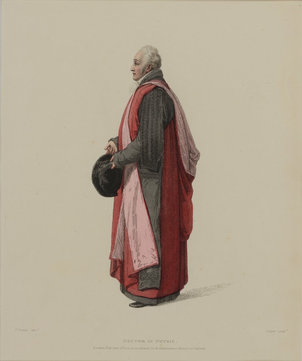 Docteur en Physique, gravé par J. Agar, publié dans 