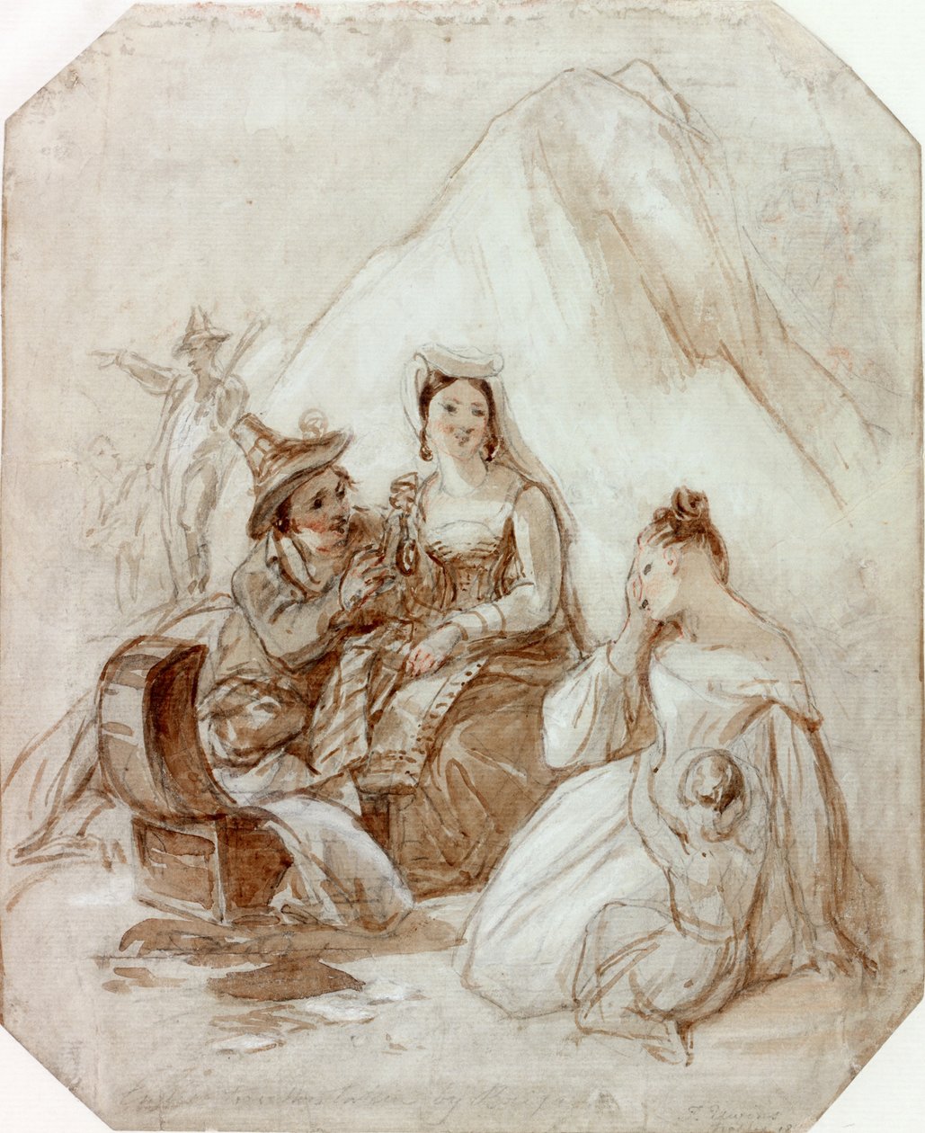 Voyageurs anglais capturés par des brigands - Thomas Uwins