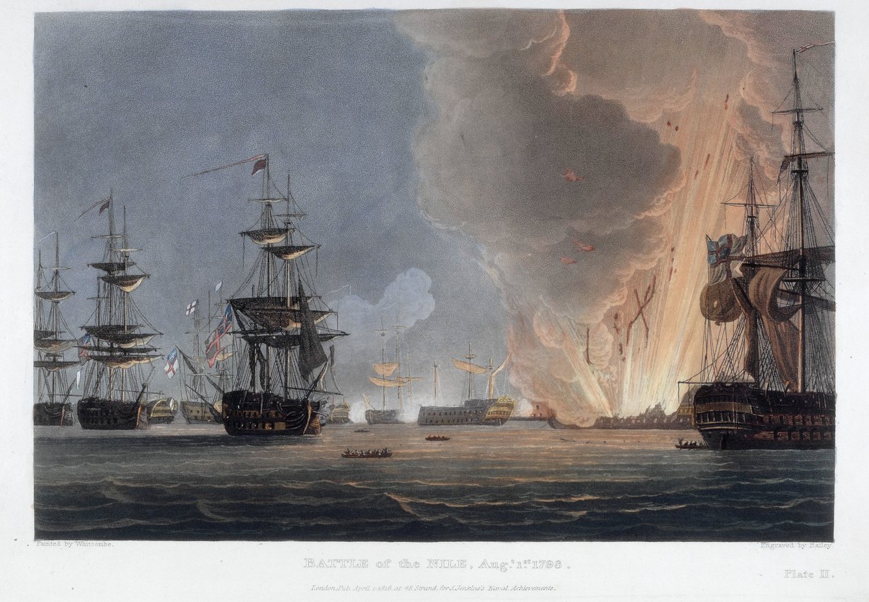 Bataille du Nil, août 1798 - Thomas Whitcombe