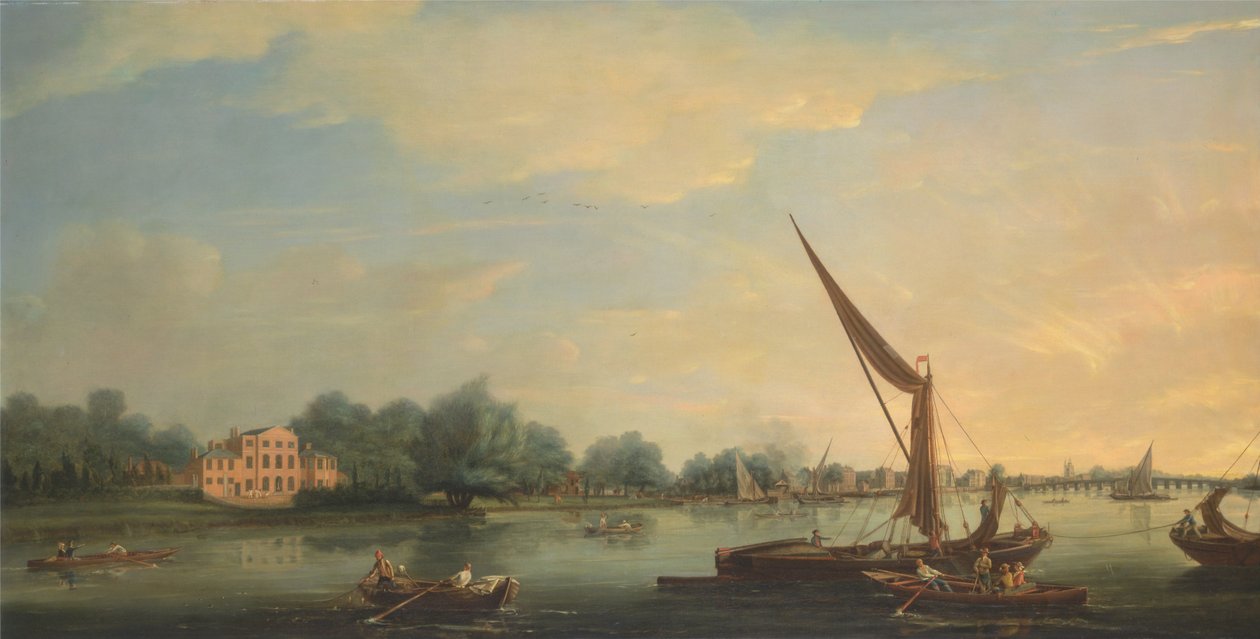 La Tamise à Chelsea - Thomas Whitcombe