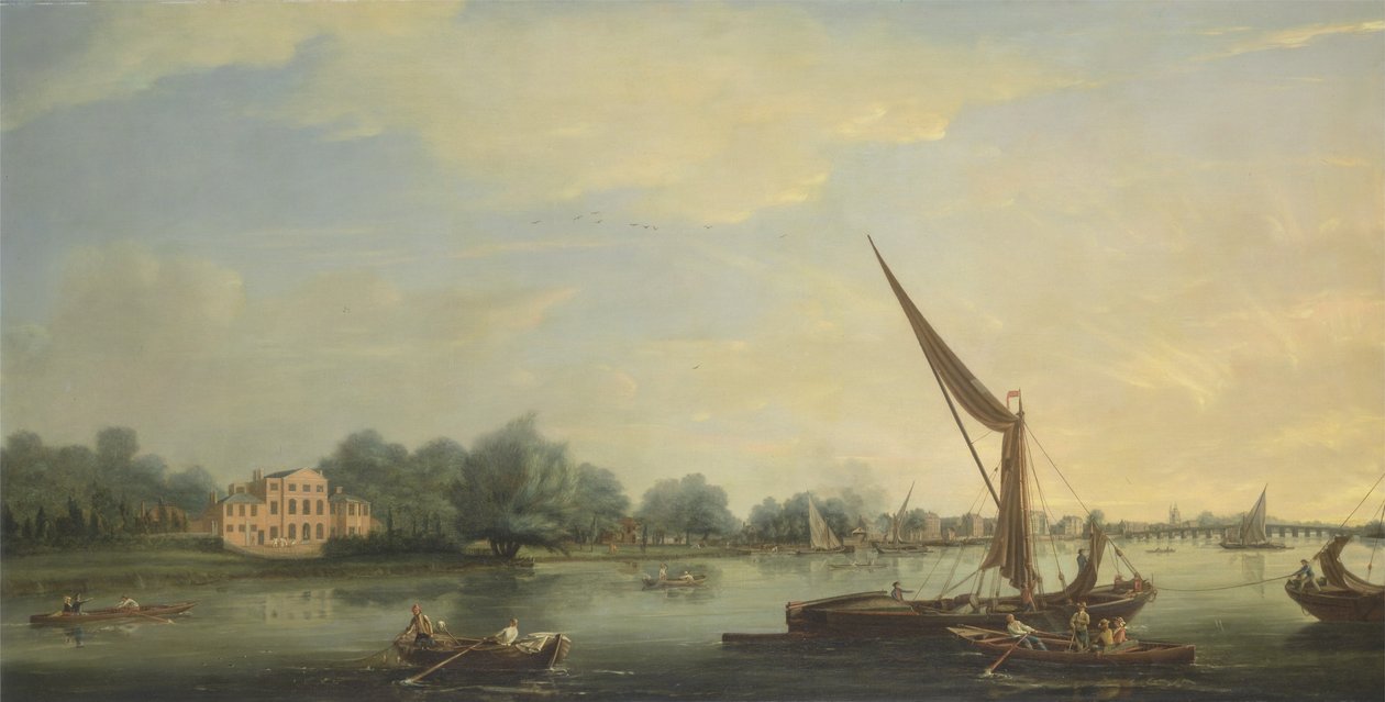 La Tamise à Chelsea, 1784 - Thomas Whitcombe