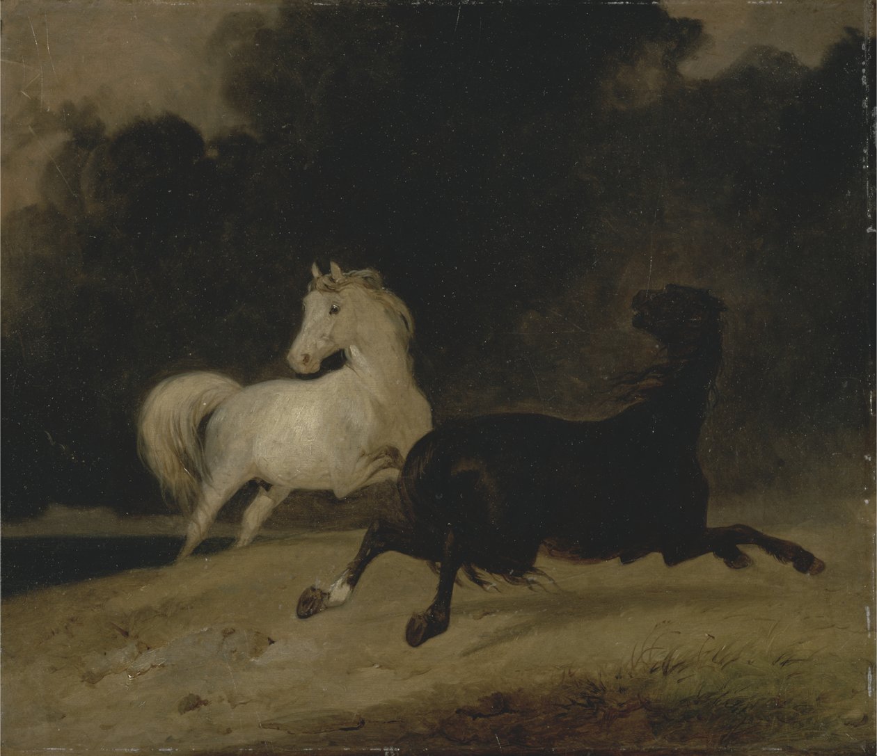 Chevaux dans un orage, 1823 - Thomas Woodward