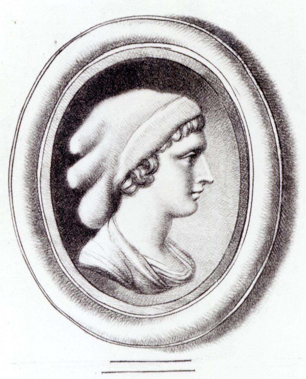 Portrait de Sappho - Thomas Worlidge