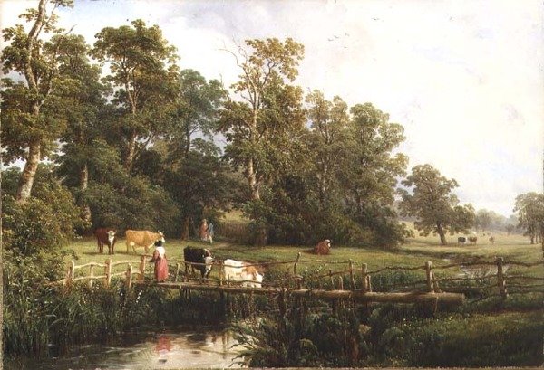 Un pont rustique, Stoneleigh Park - Thomas Baker