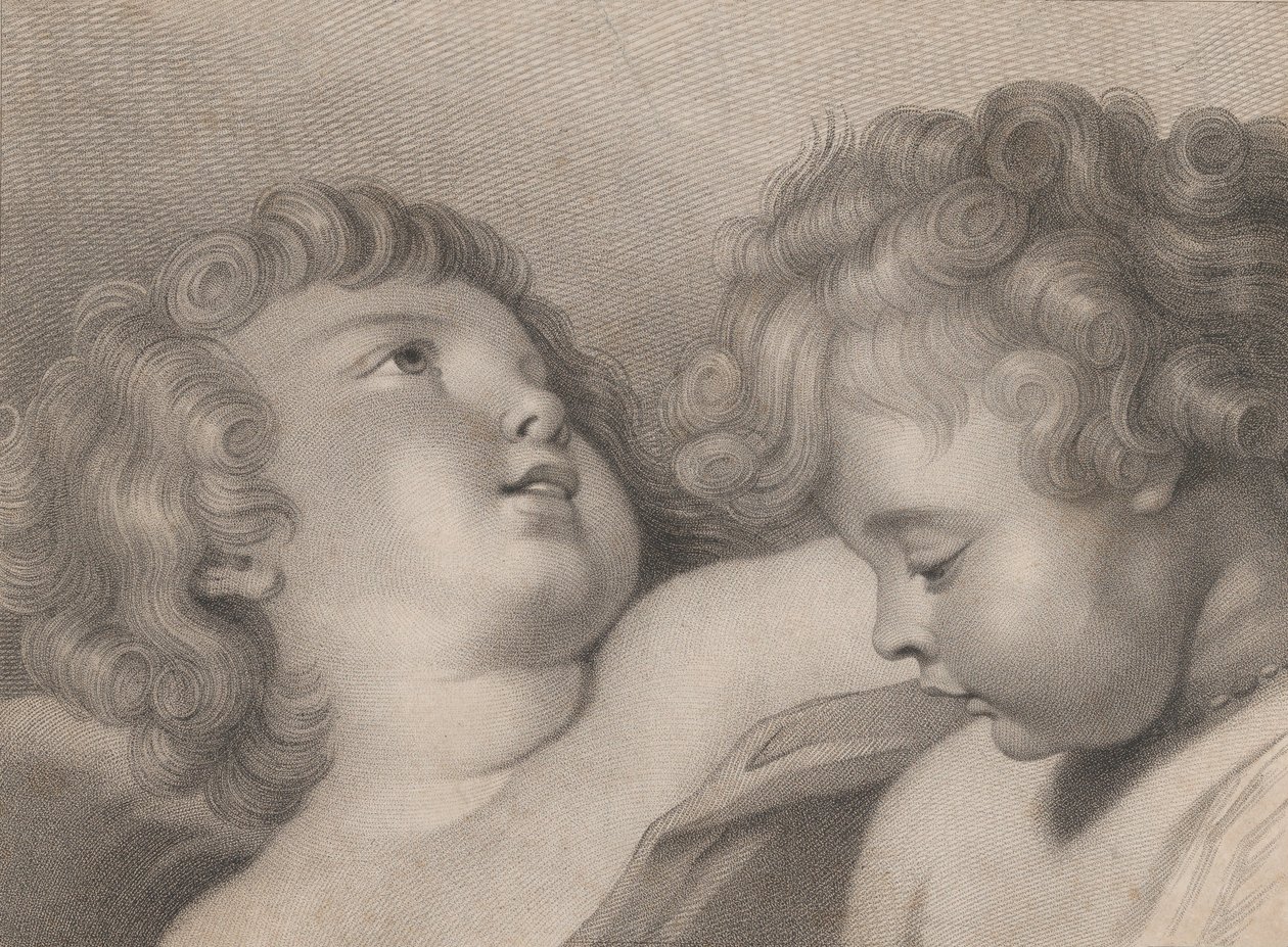 Deux têtes de chérubins, 1800 - Thomas Cheesman