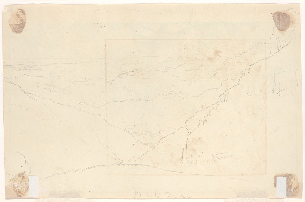 Paysage de montagne [verso] - Thomas Cole