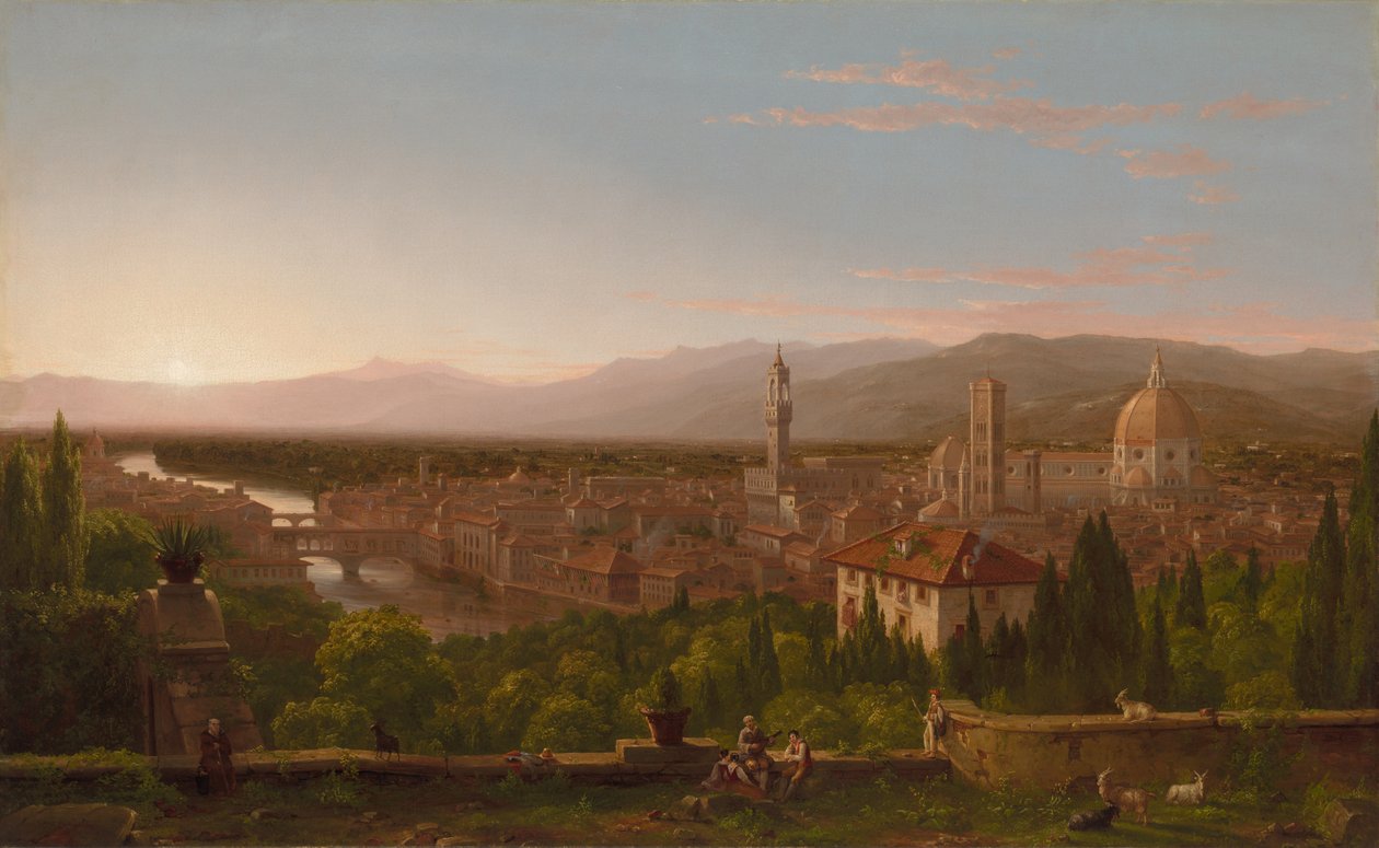 Vue de Florence, 1837 - Thomas Cole
