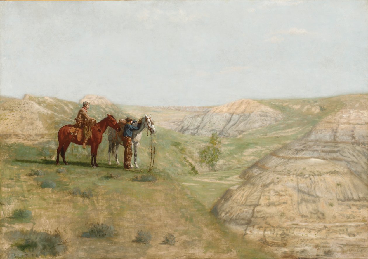 Cowboys dans les Badlands, 1888 - Thomas Cowperthwait Eakins