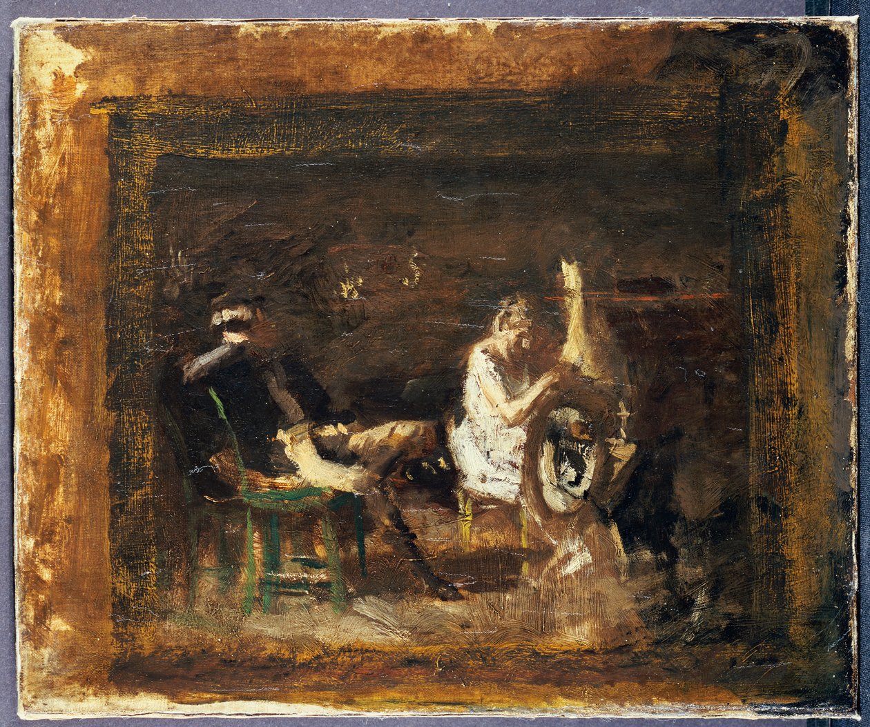 Étude pour "La Cour" - Thomas Cowperthwait Eakins
