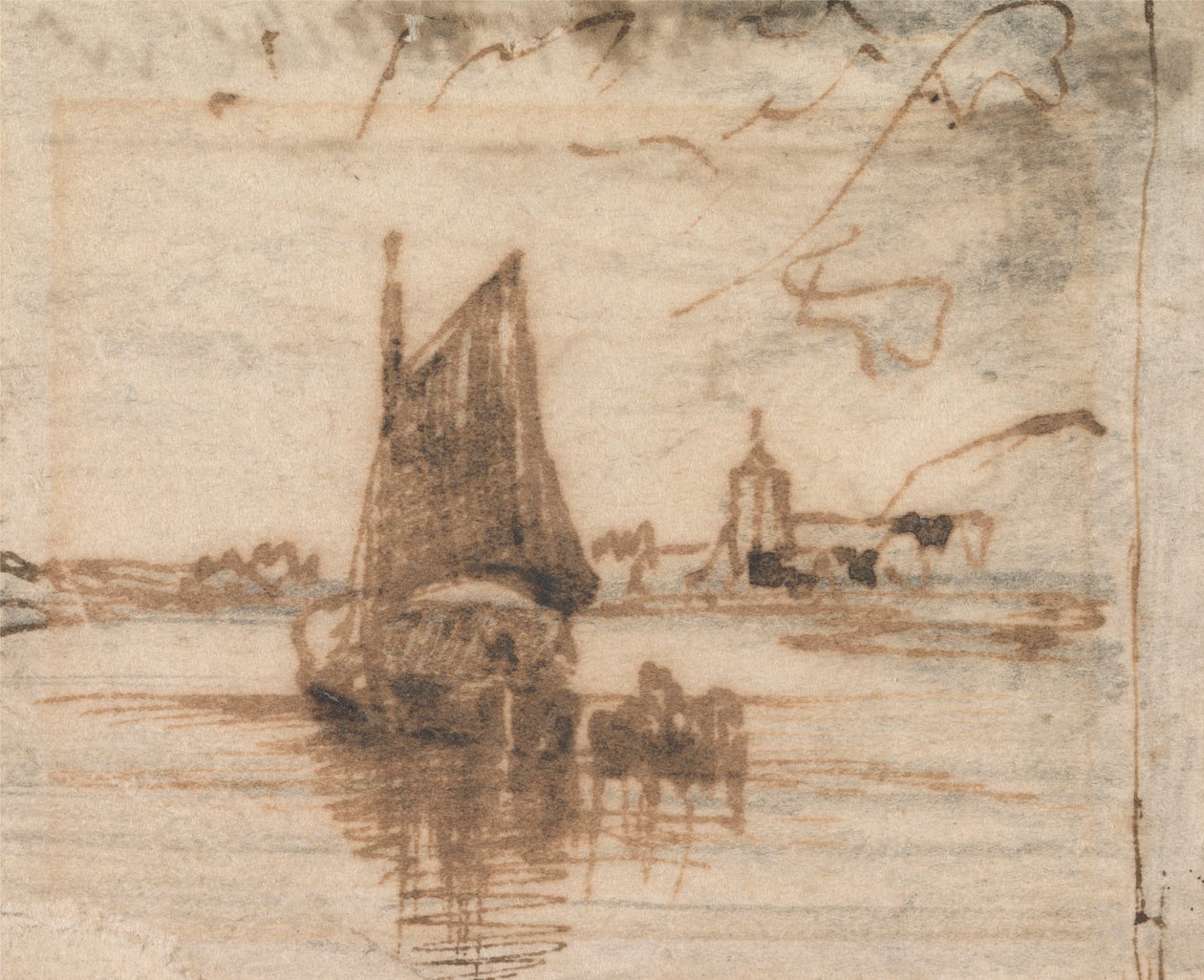 Un voilier calme - Thomas Creswick