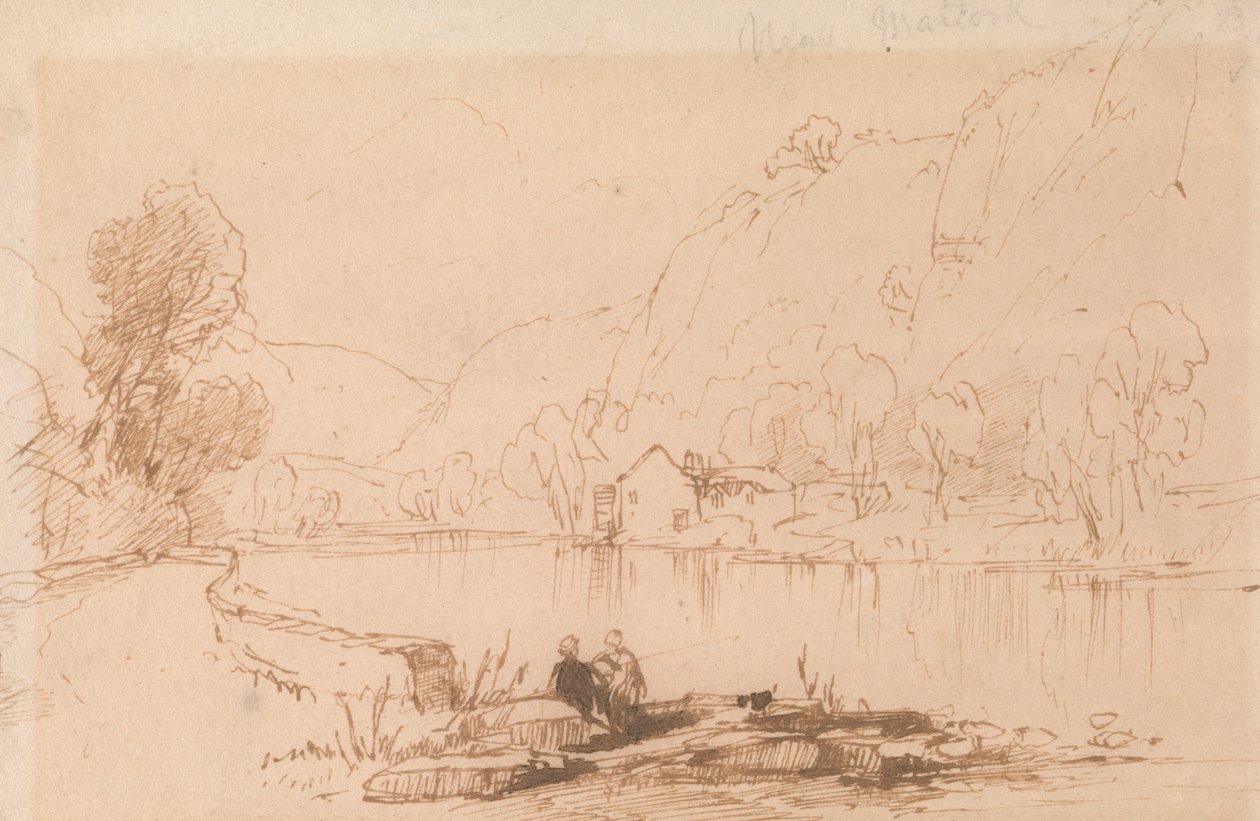 Pêcheur au bord d