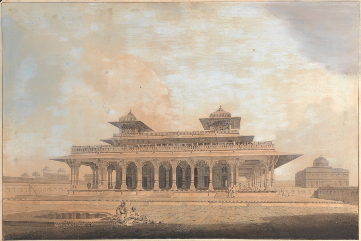 Partie du palais à Allahabad - Thomas Daniell