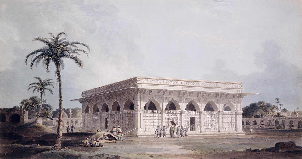 Le Chaunsath Khamba Nizamuddin, Delhi - Thomas Daniell