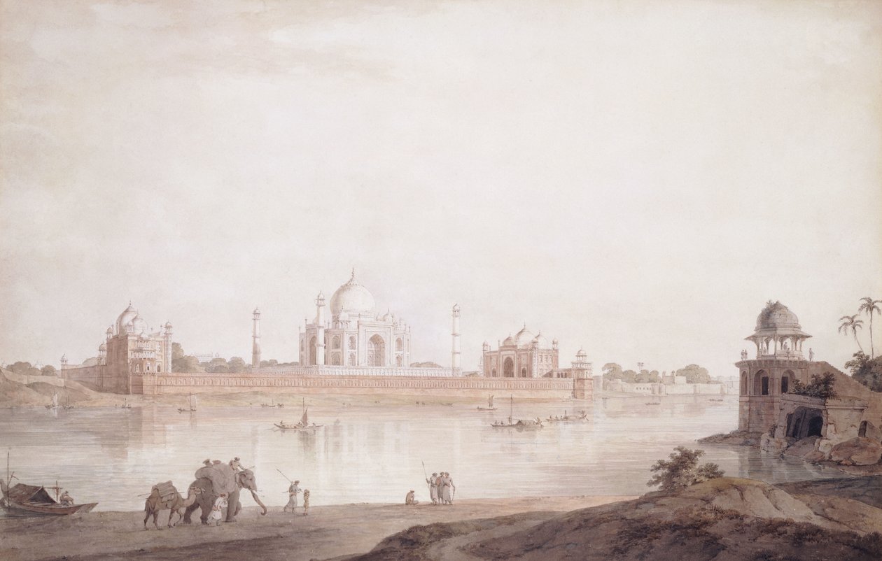 Le Taj Mahal, Agra, Uttar Pradesh, 1789 - Thomas Daniell